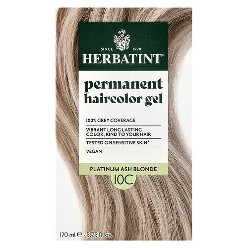 Herbatint, Tinte permanente en gel, 10C, Rubia sueca, 4.56 fl. Oz (135 ml)