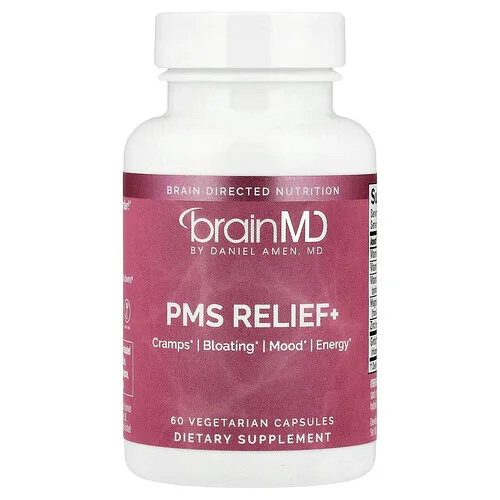 BrainMD, PMS Relief+, 60 cápsulas vegetales