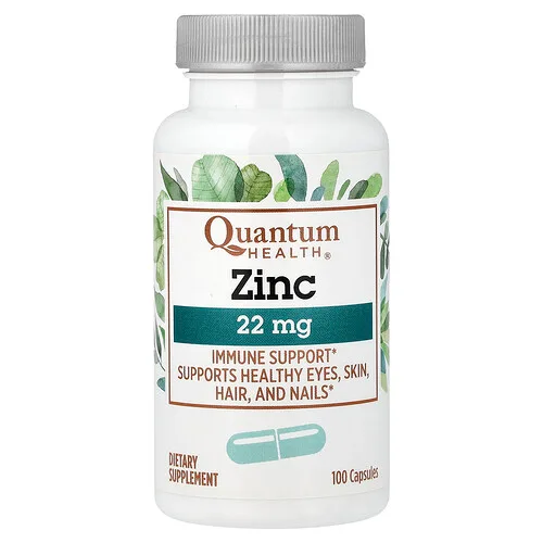 Quantum Health, Zinc, 22 mg, 100 cápsulas