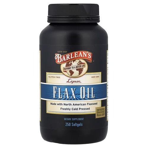 Barlean's, Aceite de lino con lignanos, 250 cápsulas blandas