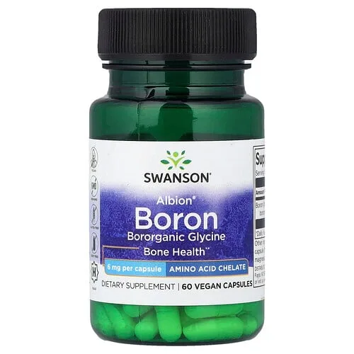 Swanson Vitamins, Albion®, Boro, 6 mg, 60 cápsulas veganas
