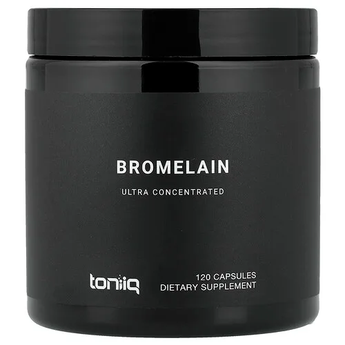 Toniiq, Bromelaína, 120 cápsulas (500 mg por cápsula)