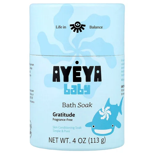 Ayeya, Baño en remojo para bebés, Sin fragancia, 113 g (4 oz)