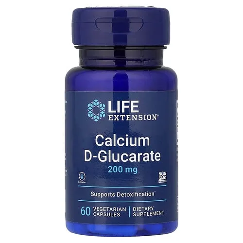 Life Extension, D-glucarato de calcio, 200 mg, 60 cápsulas vegetales