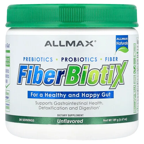 ALLMAX, FiberBiotiX, Sin sabor, 189 g (6,67 oz)