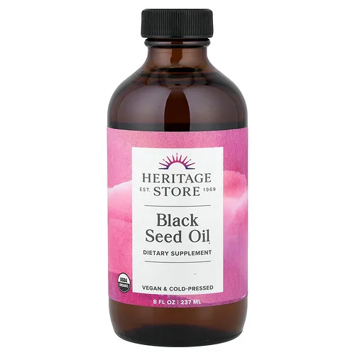 Heritage Store, Aceite de semilla de comino negro, 237 ml (8 oz. líq.)