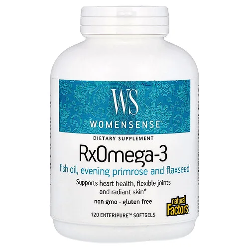 Natural Factors, WomenSense®, RxOmega-3, 120 cápsulas blandas Enteripure™
