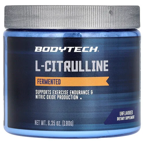 BodyTech, L-citrulina, Fermentada, Sin sabor, 180 g (6,35 oz)