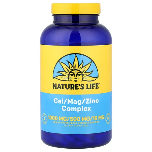 Nature's Life, Complejo de calcio, magnesio y zinc, 250 cápsulas