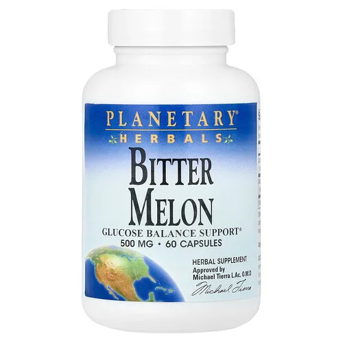 Planetary Herbals, Melón amargo, 60 cápsulas