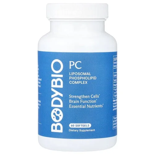 BodyBio, PC, Complejo de fosfolípidos liposomales, 60 cápsulas blandas (650 mg por cápsula blanda)