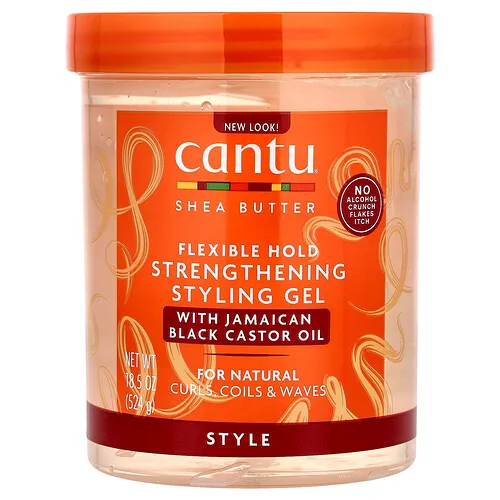 Cantu, Manteca de karité, Gel para peinar y fortalecer la fijación flexible`` 524 g (18,5 oz)