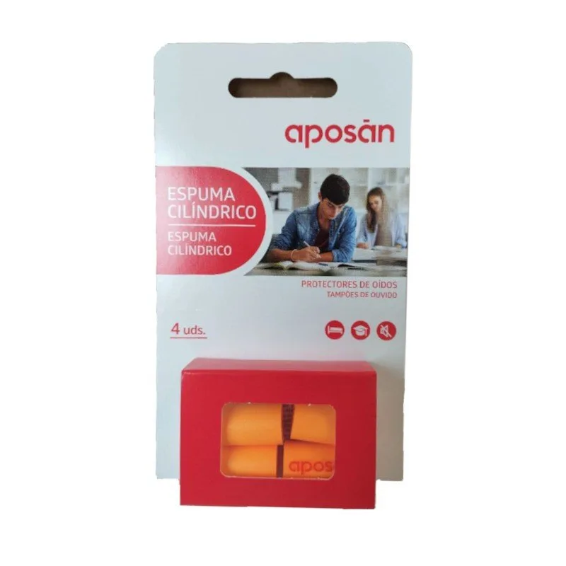 APOSAN Tapones Oídos de Espuma Poliuretano 4 uds