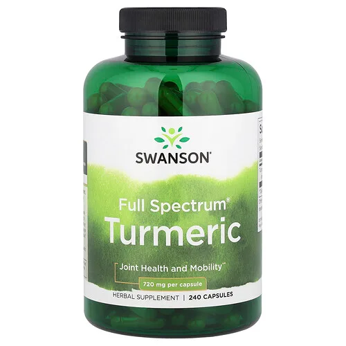 Swanson Vitamins, Full Spectrum®, Cúrcuma, 240 cápsula (720 mg por cápsula)
