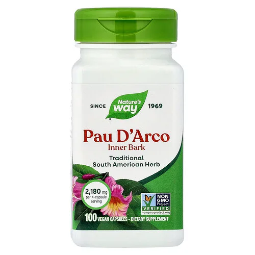 Nature's Way, Lapacho amarillo, Corteza interna, 100 mg, 100 cápsulas veganas