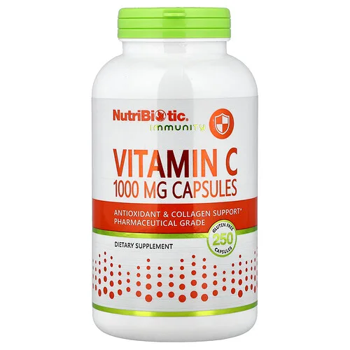 NutriBiotic, Immunity, Vitamina C, 1000 mg, 250 cápsulas