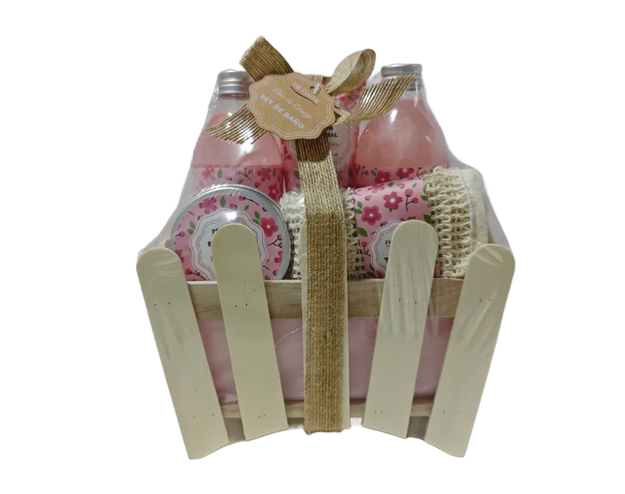 Set de Baño 5 Piezas Flor de Cerezo 670 ml