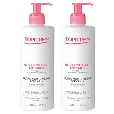 Topicrem Ultra Hidratante Leche Corporal 2x500ml