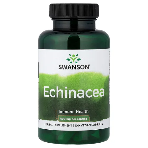 Swanson Vitamins, Equinácea, 400 mg, 100 cápsulas veganas