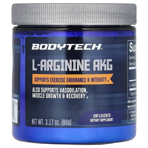 BodyTech, L-arginina AKG, Sin sabor, 90 g (3,17 oz)