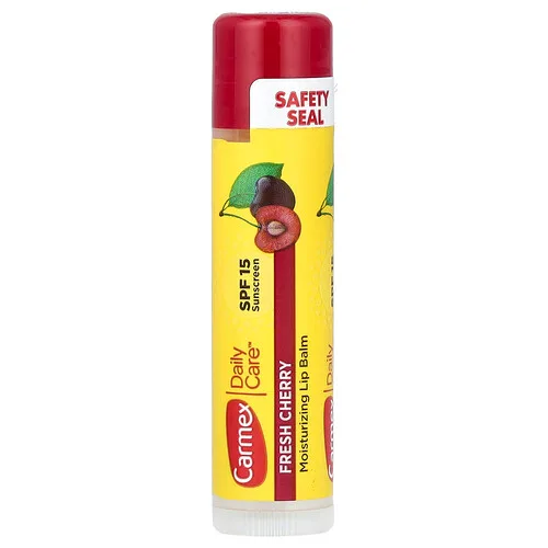 Carmex, Daily Care®, Bálsamo labial humectante, FPS 15, Cereza fresca, 4,25 g (0,15 oz)