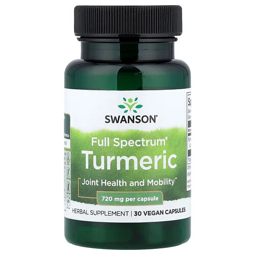 Swanson Vitamins, Cúrcuma Full Spectrum®, 720 mg, 30 cápsulas veganas
