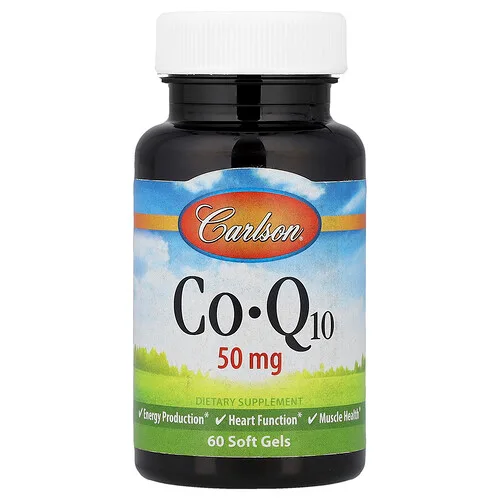 Carlson, CoQ10, 50 mg, 60 cápsulas blandas
