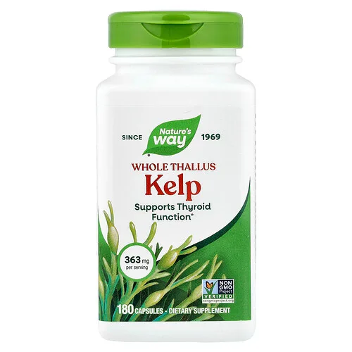 Nature's Way, Kelp de talo entero, 180 cápsulas