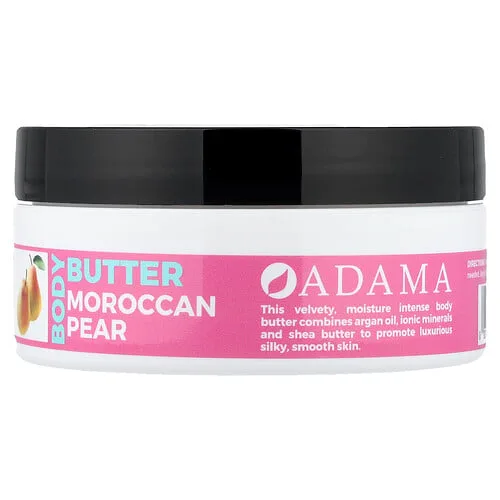 Zion Health, Adama, Manteca corporal con aceite de argán, Pera marroquí`` 118 g (4 oz)