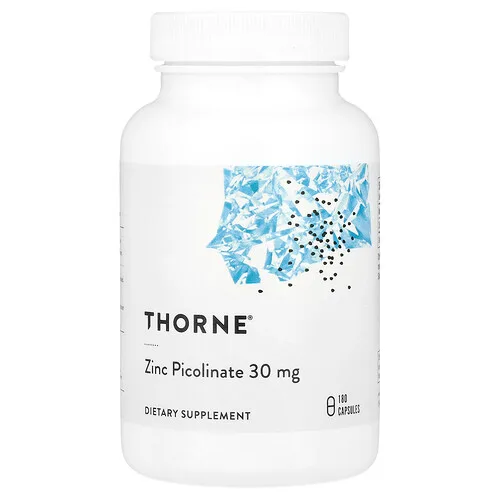 Thorne, Picolinato de zinc, 30 mg, 180 cápsulas