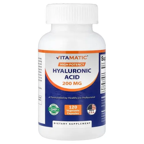Vitamatic, Ácido hialurónico, Alta potencia, 120 cápsulas vegetales