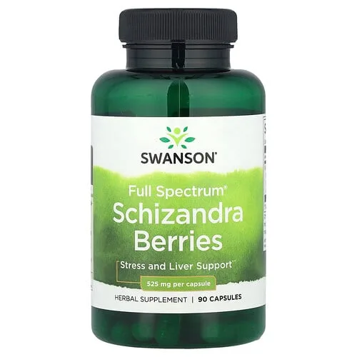 Swanson Vitamins, Full Spectrum®, Bayas de esquisandra, 525 mg, 90 cápsulas