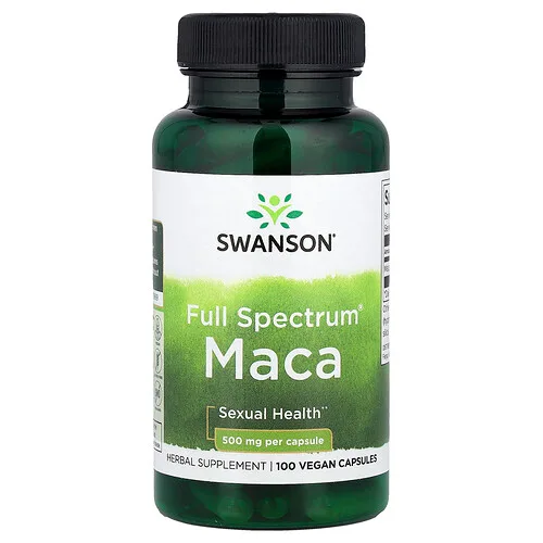 Swanson Vitamins, Maca Full Spectrum®, 500 mg, 100 cápsulas veganas