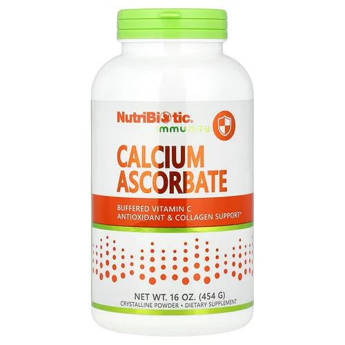 NutriBiotic, Inmunidad, Ascorbato de calcio, Polvo cristalino, 454 g (16 oz)