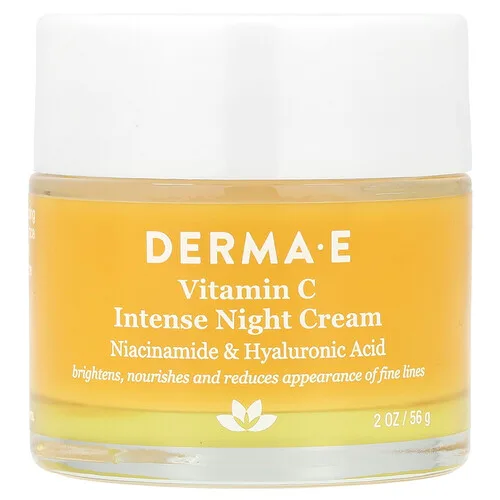 DERMA E, Crema intensa para la noche con vitamina C, 56 g (2 oz)