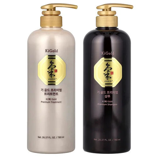 DAENG GI MEO RI, Set dorado prémium para el cabello, 2 envases, 780 ml (26,37 oz. líq.) cada uno