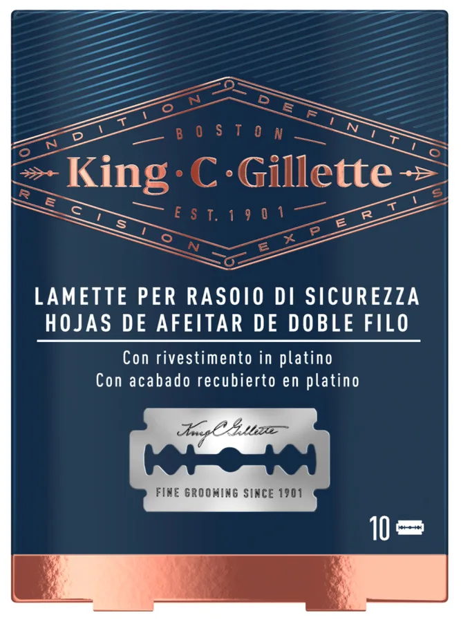 Gillette King C. Hojas De Afeitar De Doble Filo