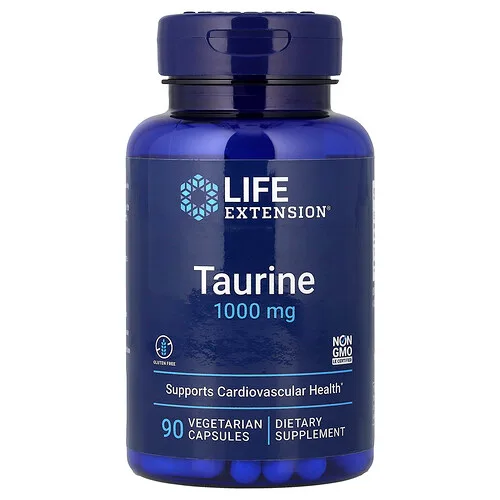 Life Extension, Taurina, 1000 mg, 90 cápsulas vegetales