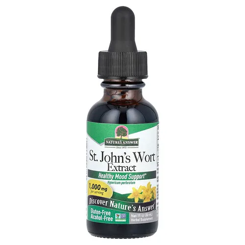 Nature's Answer, Extracto de hierba de San Juan, Sin alcohol, 1000 mg, 30 ml (1 oz. Líq.)