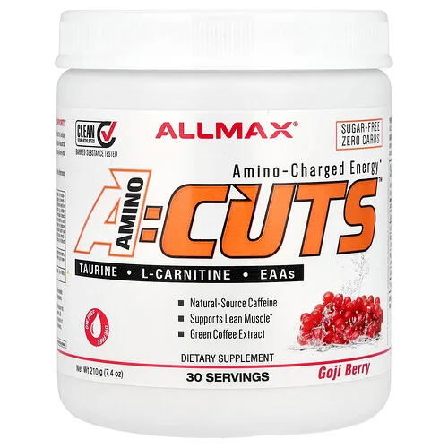 ALLMAX, ACUTS™, Energía cargada de aminoácidos, Baya de goji, 210 g (7,4 oz)