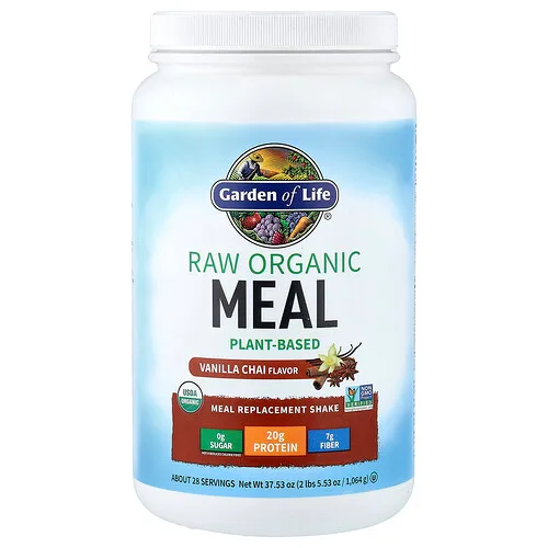 Garden of Life, RAW Organic Batido sustituto de una comida, Chai de vainilla, 1064 g (2 lb 5,53 oz)