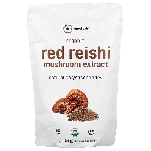 Micro Ingredients, Extracto de hongo reishi rojo orgánico, 454 g (1 lb)