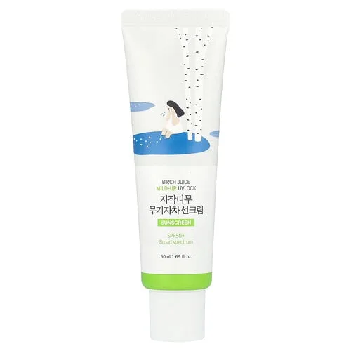Round Lab, Zumo de abedul con bloqueo UV suave, Protector solar con FPS 50+, 50 ml (1,69 oz. líq.)
