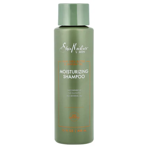 SheaMoisture, Hombre, Champú humectante, Manteca de karité y aceite de mafura crudos`` 444 ml (15,8 oz)