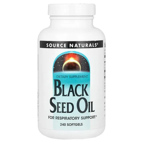 Source Naturals, Aceite de semilla de comino negro, 240 cápsulas blandas