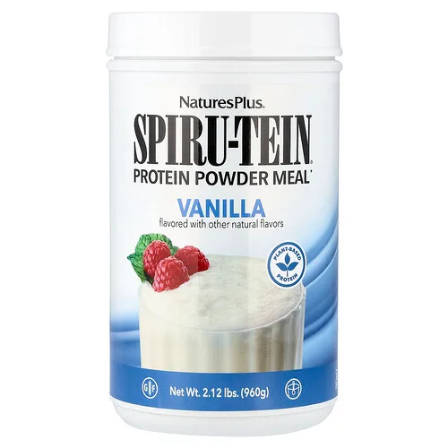 NaturesPlus, Spiru-Tein®, Harina de proteína en polvo, Vainilla, 960 g (2,12 lb)