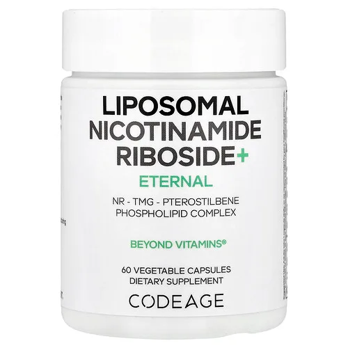 Codeage, Ribósido de nicotinamida liposomal y más, 60 cápsulas vegetales