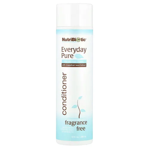 NutriBiotic, Acondicionador Everyday Pure, Sin fragancia, 296 ml (10 oz. Líq.)