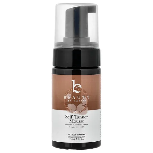 Beauty By Earth, Espuma autobronceadora, Media a oscura`` 97,5 ml (3,3 oz. Líq.)