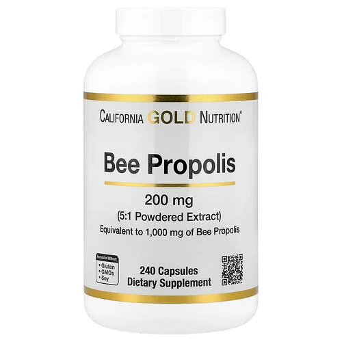 California Gold Nutrition, Propóleo de abeja, 1000 mg, 240 cápsulas